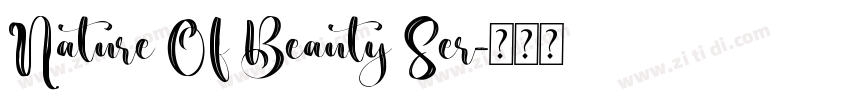 Nature Of Beauty Ser字体转换